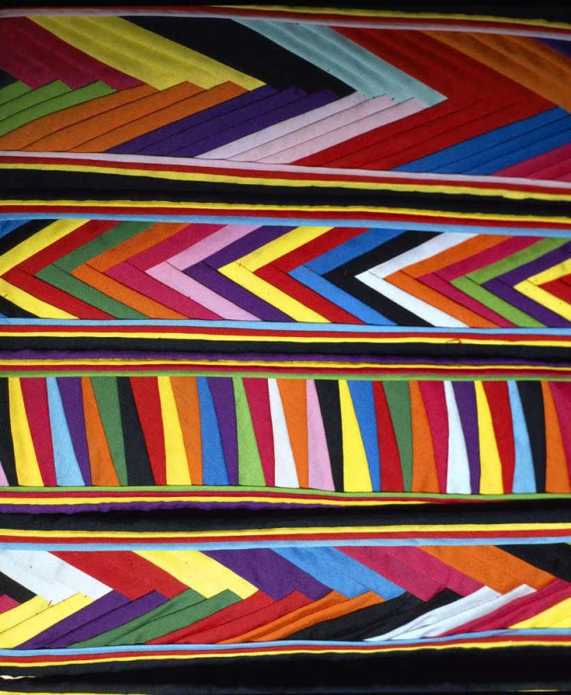 Peru, Cinceros Colors in fabric design in market art print by Jim Zuckerman for $57.95 CAD